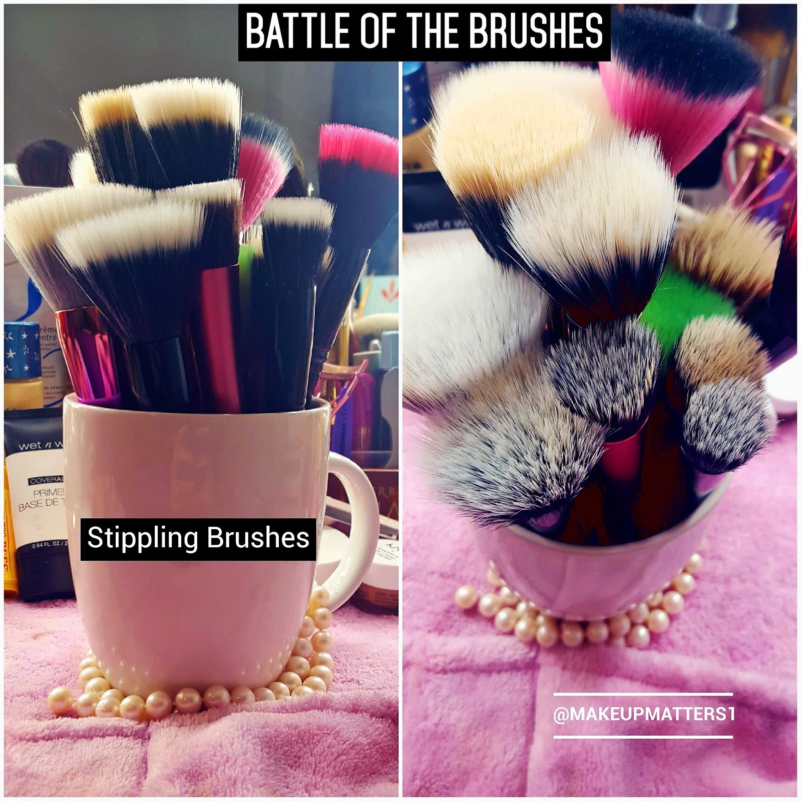 what is a stippling makeup brush used for